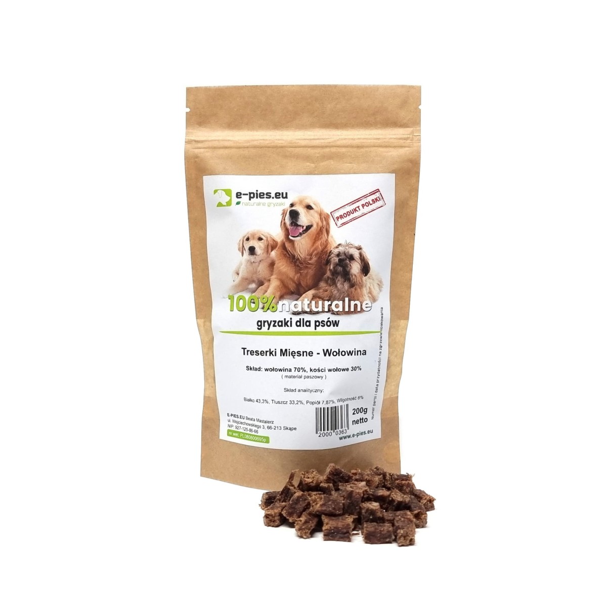 Treserki mięsne Wołowina e-pies.eu.jpg