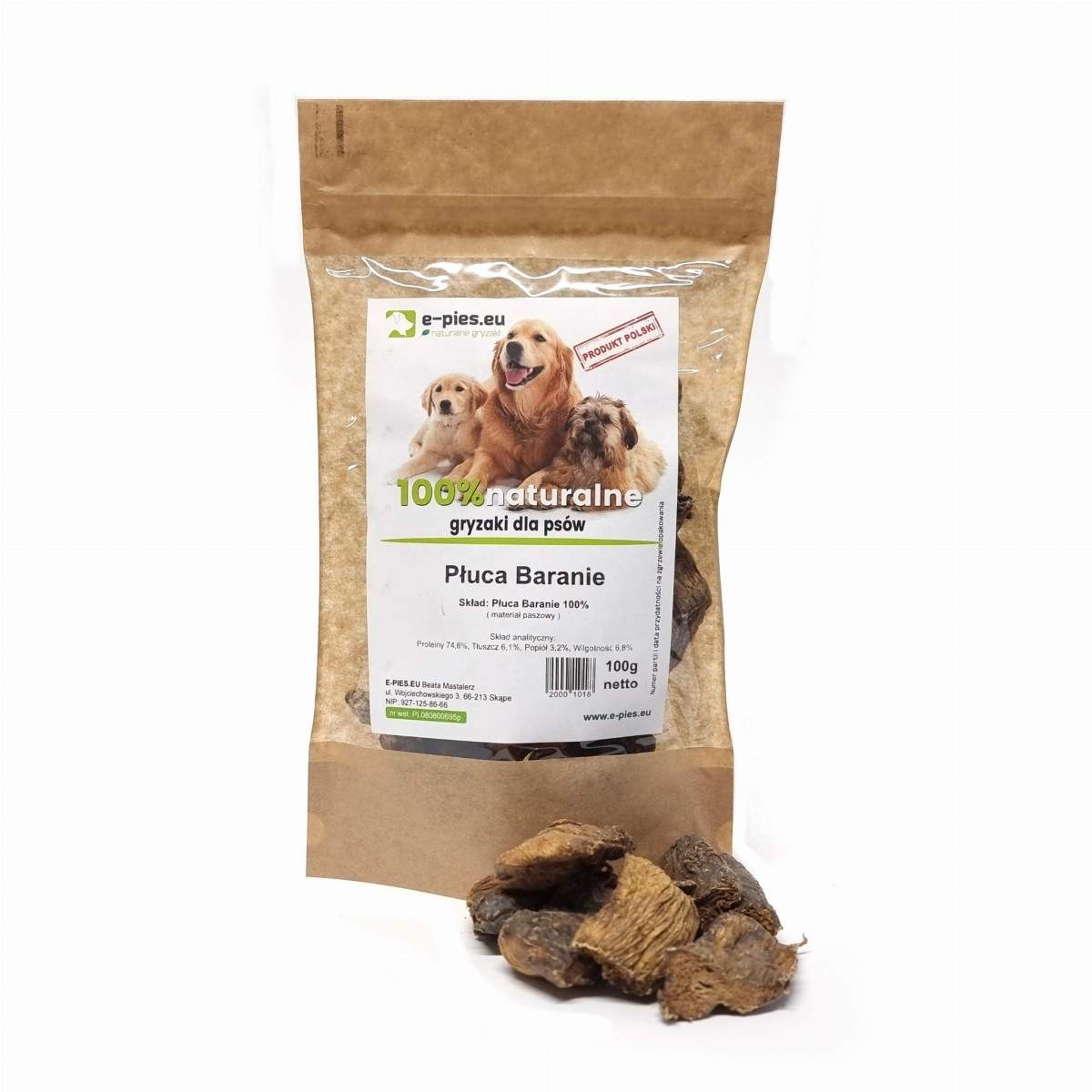 Płuca Baranie 100g e-pies.eu.jpg